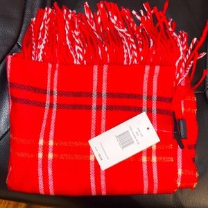 BWT- Steve Madden Scarf- Red Plaid